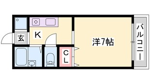 パセオ柿山伏の物件間取画像